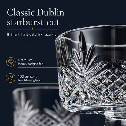 Godinger Glass Dublin Tasters Trifle, Custom, Clear, 16 Pc Set