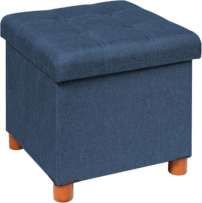 30-Inch Linen Storage Ottoman - Field & Blessing
