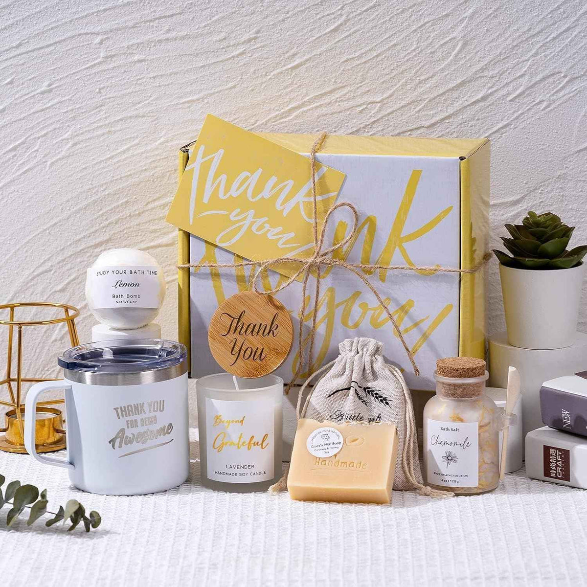 Thank You Gifts for Women Spa Thoughtful Unique Office Gift for Coworkers Nurse Friends Men Boss Employee Secretary Hostess Teacher Mom Principal Appreciation Gift Boxes Coffee Mug Holiday Gift Basket