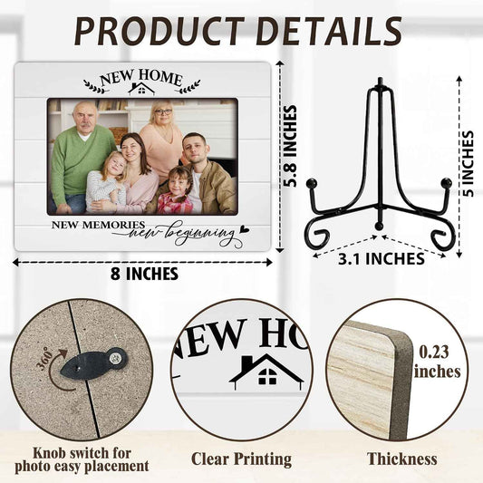 New Home Family Picture Frame for 4 x 6 Photos