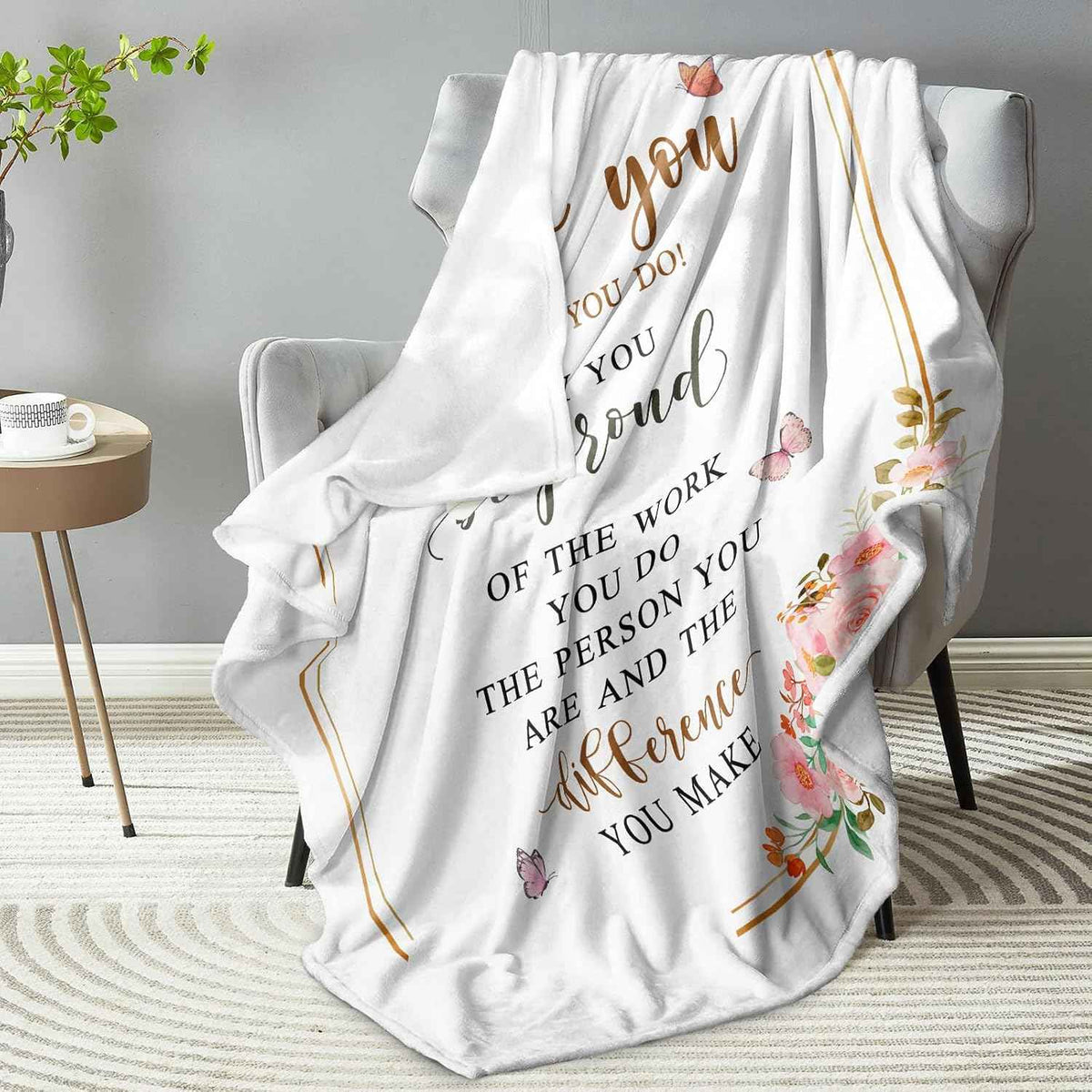 Women's Employee Appreciation Throw Blanket