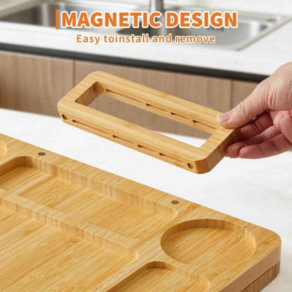 Bamboo Charcuterie Boards Gift Set, Large Cheese Board with Knives for Serving Meat & Cheese Platter, House Warming Gifts New Home, Wedding Gift for Couple, Bridal Shower, Birthday Gift for Women