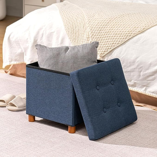 30-Inch Linen Storage Ottoman - Field & Blessing