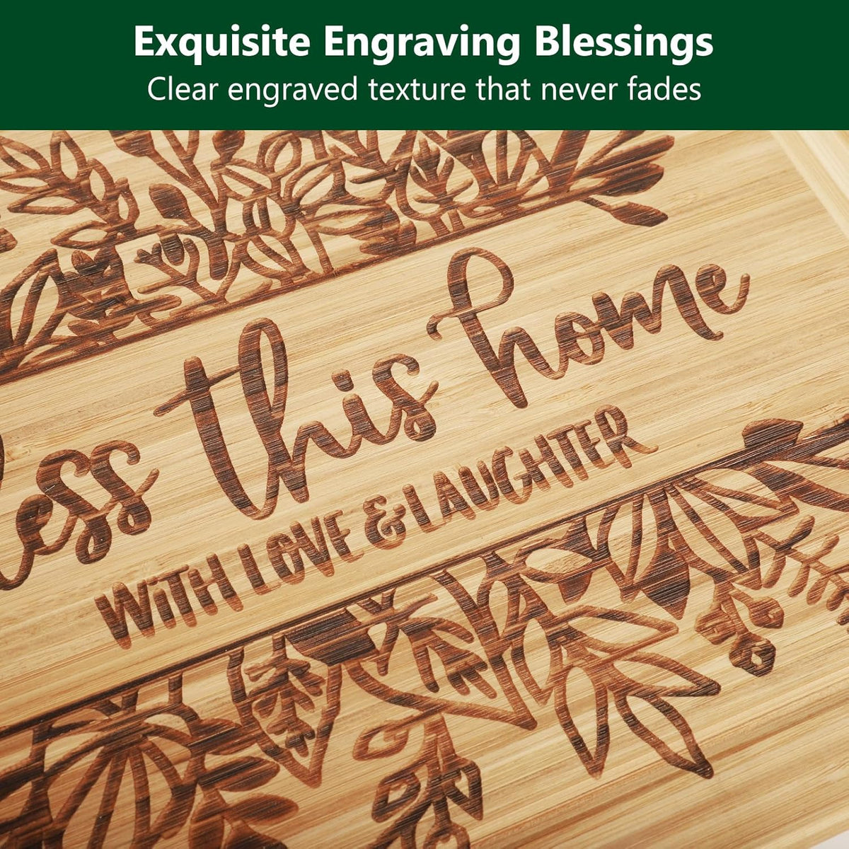 House Warming Gifts New Home, Engraved Cutting Board Housewarming Gifts | New Home Gift Ideas for New Homeowner, New House Gifts for Women Men Couple Neighbor Friend Family - Bless This Home