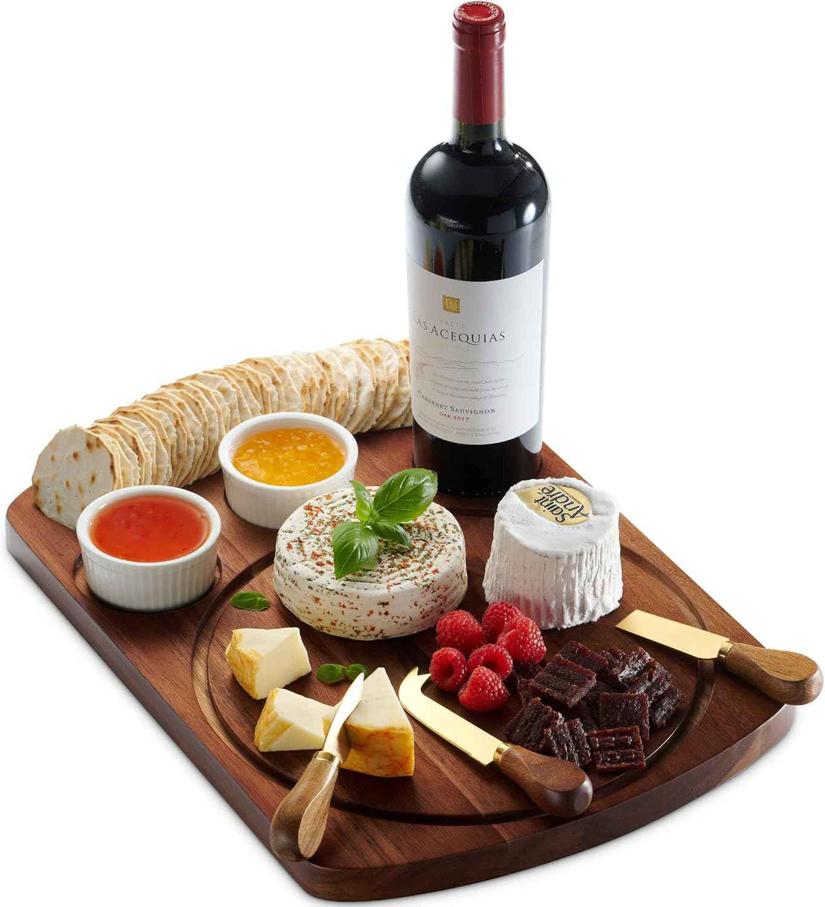 Godinger Cheese Board and Knife Set, Acrylic Dome and Dip Bowls, Acacia Wood Charcuterie Board Set, Cheese Boards, Charcuterie Boards, Housewarming Gift Set