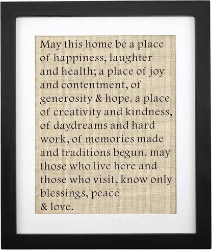 House Warming Gifts Framed 11" X 13", Housewarming Gifts for Friend Homeowner Neighbors, New House New Home Gift, Christmas Gift, First Home Decorations