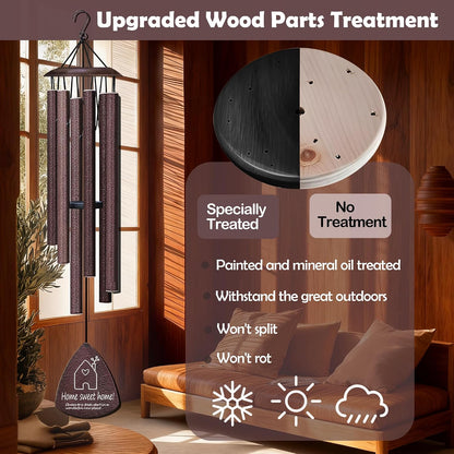 Housewarming Gifts for New Home, Home Sweet Home，House Warming Gift，New Home Gift Ideas，BestGifts for Housewarming，House Warming Gifts for Women or Men，Home Sweet Home，37 Inch Wind Chimes-Bronze