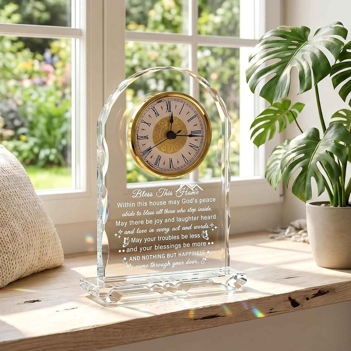 House Warming Gifts New Home, Housewarming Clock Gifts for Women Couples | New Home Gift Ideas, Housewarming Gifts for Friends Homeowners, Closing Gifts for House Buyers