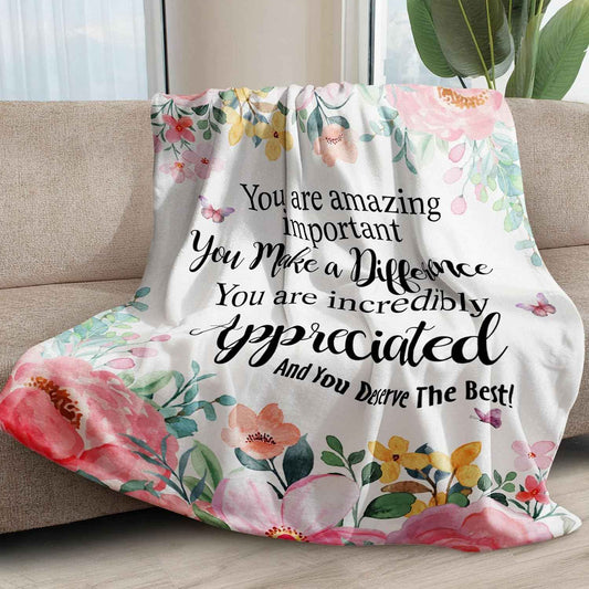 Appreciation Gifts,Appreciation Gifts for Woman,Employee Appreciation Gifts,Appreciation Gifts for Coworkers,Teacher Appreciation Gifts,Coworker Appreciation Gifts Blanket 50" x 60"