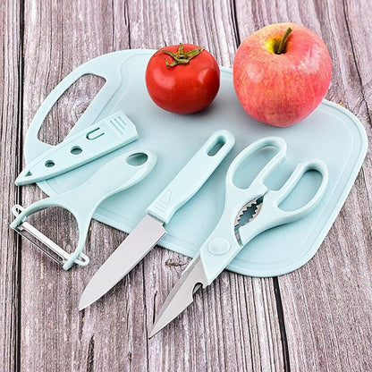 Magicorange Travel Cutting Board Set, 4 Pcs Portable Mini Camping Knife Set