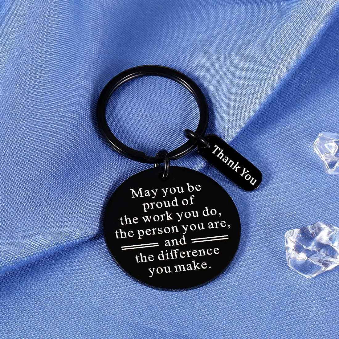 Thank You Gifts for Men Women Keychain, Coworkers Christmas Gifts for Christmas Stocking Stuffers Inspirational Appreciation Gift for Coworker Boss Nurse Teacher Friends Sentimental Gift Ideas Bulk