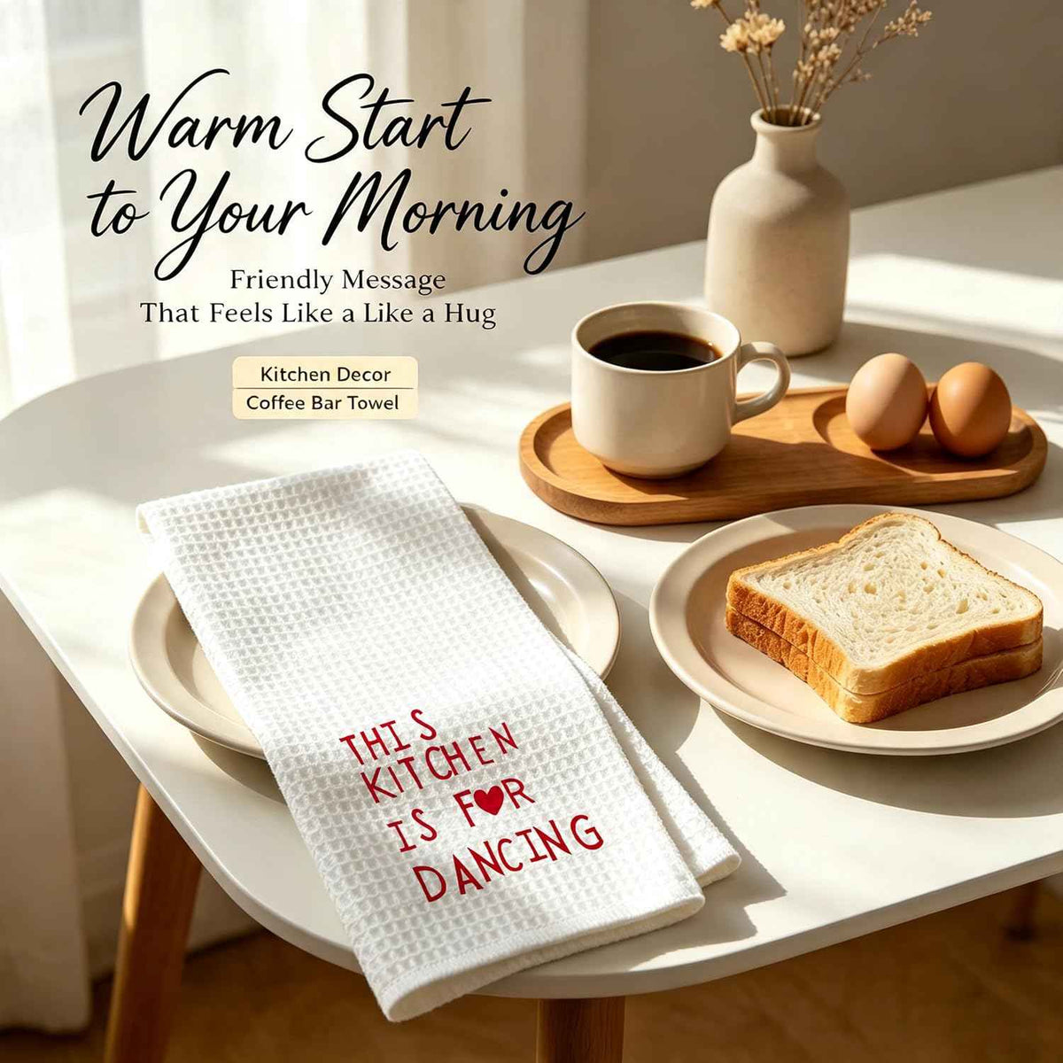 This Kitchen is for Dancing Kitchen Towel 16×24 Inches | Fun & Cute Hand Towels, Ideal Hostess Gifts, Decorative