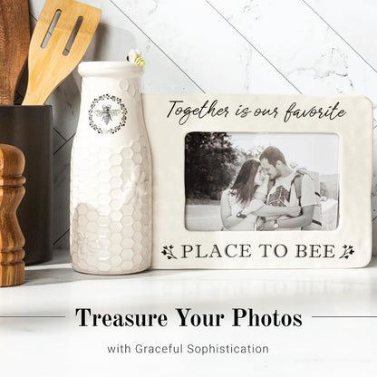 Ceramic Bee Vase & Photo Frame