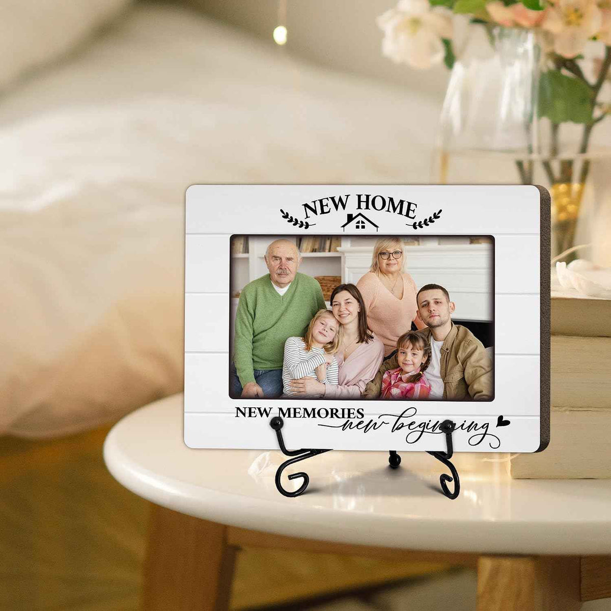 New Home Family Picture Frame for 4 x 6 Photos