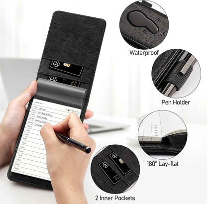 WEMATE Pocket Notebook with Pen, Pocket Notebook Set Rose Gold