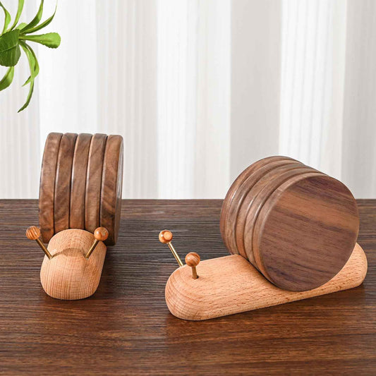 Wooden Coasters for Drinks Funny Cute Coasters Funny Unique Cute Small House Warming Gifts New Home Decor Table Decor Weird Stuff for Mom Upgraded Dia (3.5 * 3.5 inches)