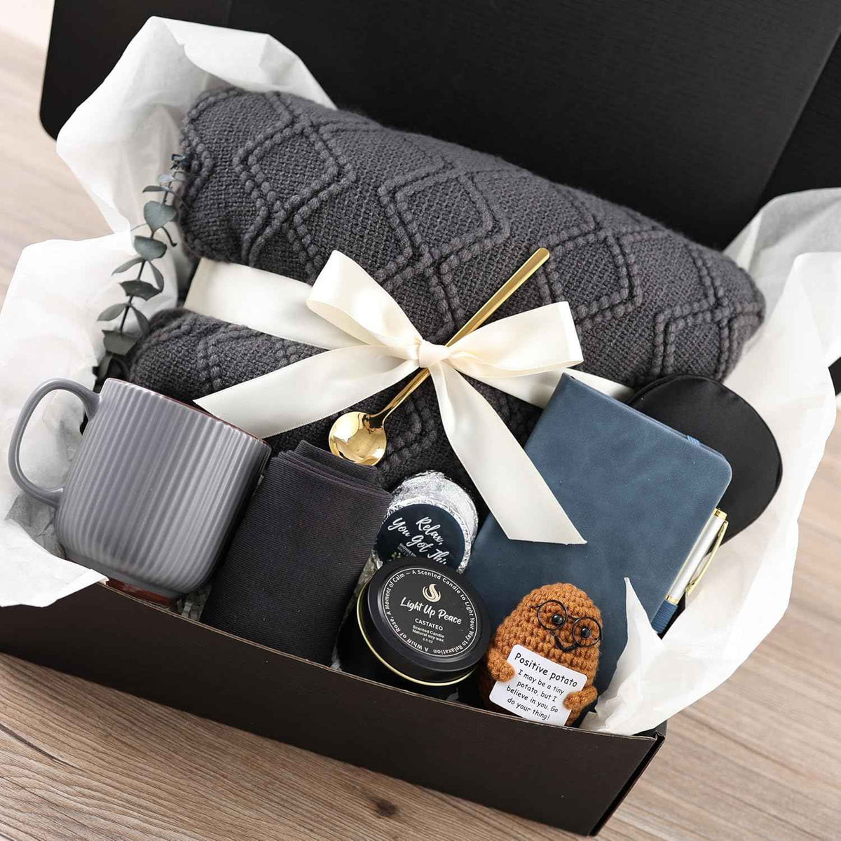 Grey & Navy Comfort Gift Box