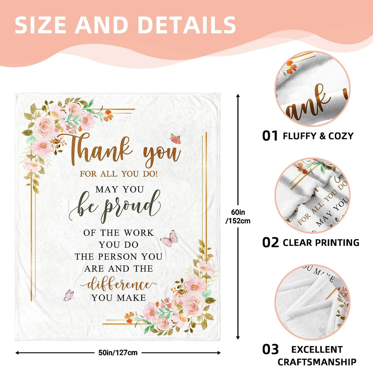 Women's Employee Appreciation Throw Blanket