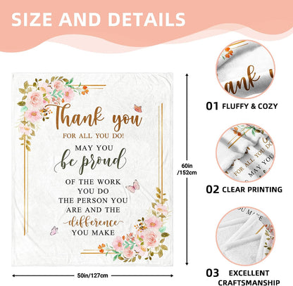 Women's Employee Appreciation Throw Blanket