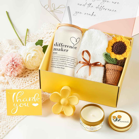 Thank You Gifts for Women, Teacher Appreciation Gifts, Thank You Gift Baskets for Women Friends Teachers Coworkers Boss Nurse Mom Employees with Thank You Cards