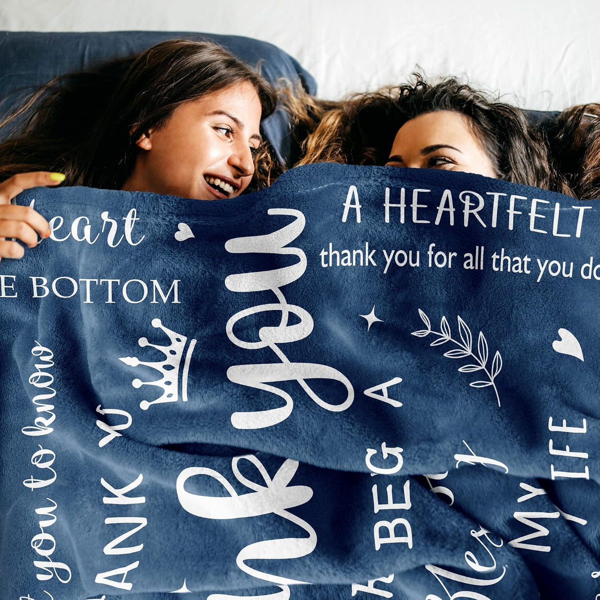 Thank You Gifts, Thank You Blanket 60"X50" Blue, Appreciation Gifts | Thank You Gifts for Women Men, Thank You Gift for Coworker Teacher, Employee Appreciation Gifts, Inspirational Birthday Gift