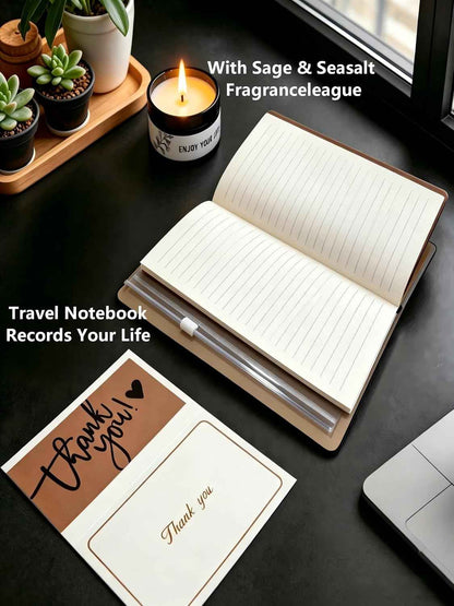 Employee Appreciation Gifts,Thank You Gifts for Coworkers,7Pcs Difference Maker Gift Box Set with Scented Candle,Desk Decor,Travel Notebook,Thank You Cards Gift Basket for Team Mentor Boss Leaders