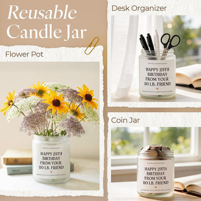 Best Friend Birthday Gifts for Women Friendship - Lavender Scented Candle