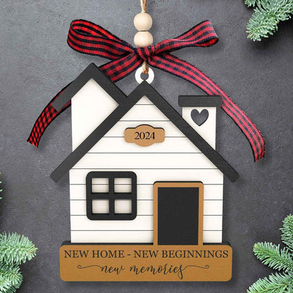 MAPDTWO House Warming Gifts New Home - Housewarming Gifts for New House, Women - New Home Gift Ideas for Couple - Wooden Ornament