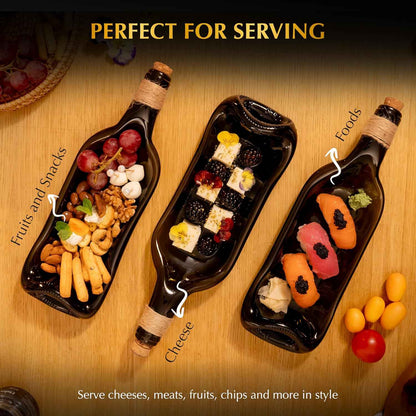 Melted Wine Bottle Serving Board