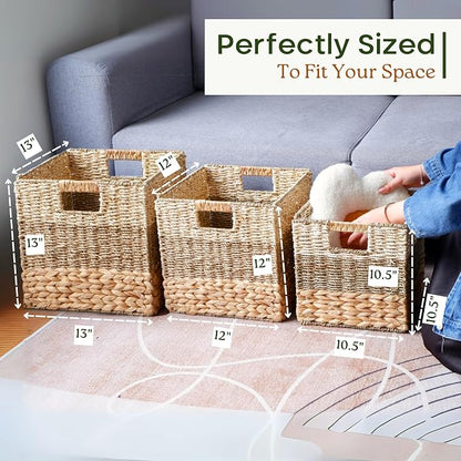 Woven Storage Cube Basket Set of Four - Field & Blessing