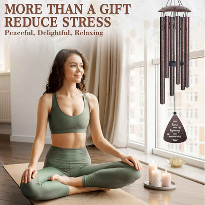 House Warming Gifts New Home, 32" Bronze Wind Chimes Housewarming Gifts | New home gift ideas for women men homeowners couples family friends, unique first home gift for apartment decor