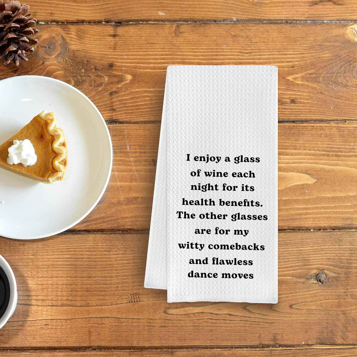 Wine Kitchen Towels 16x24 Inches - Gifts for Lovers, Dish Towels, Decor, I Enjoy a Glass Each Night Hand Towels