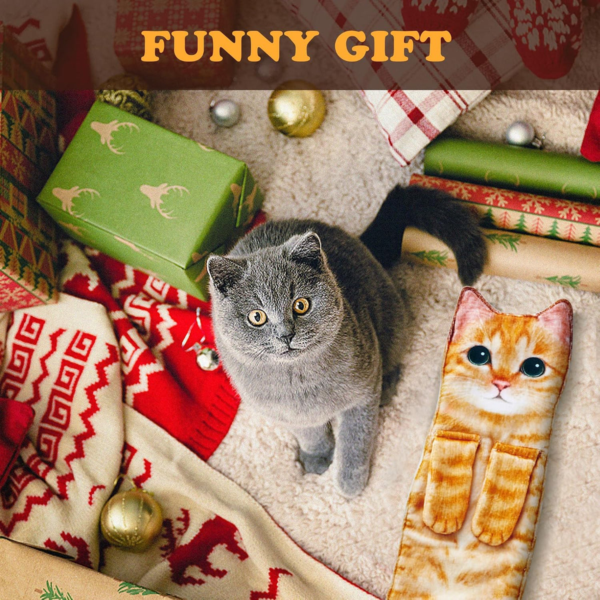Funny Cat Hand Towel for Bathroom Kitchen, Hanging Decor Gifts for Women | Decorative Soft Dish Towels, Cat Themed Kitchen Gadgets, Housewarming Birthday Christmas Unique Gifts for Cat Lovers Her Mom