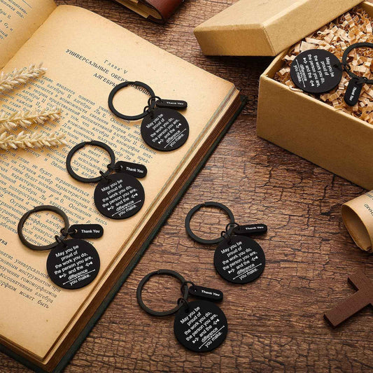 Rtteri 24 Pcs Employee Appreciation Keychain Gifts Bulk for Coworkers Thank You Gifts for Women Men Teacher Be Proud of The Work You Do Appreciation Keychains Bulk