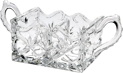 Godinger Serving Hostess Set - Butter Dish, Sugar and Creamer, Packet Holder, Cracker Tray - 5 Piece Set, Dublin Collection