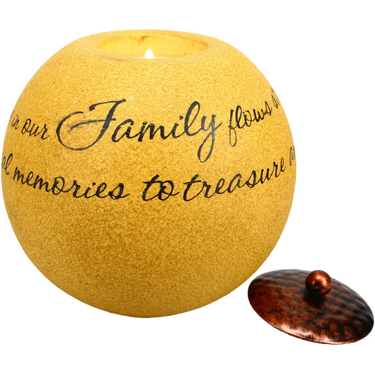 Pavilion Family Round Terracotta Tealight Holder
